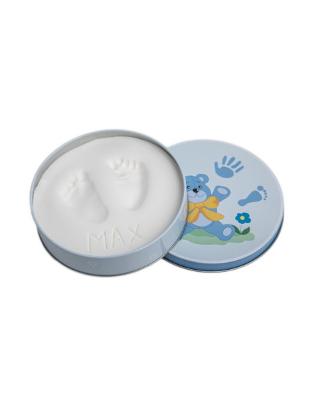 BN-BH_DB_Blue,Baby HandPrint - Mulaj amprente in cutie cadou Dream Box, Non-toxic, Conform cu standardul european de siguranta E