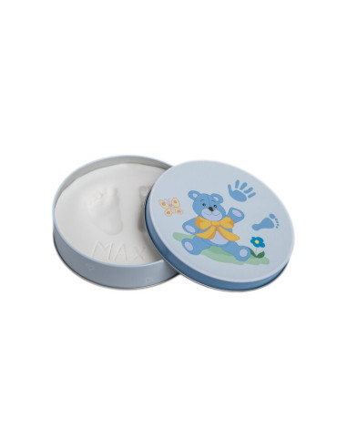 BN-BH_DB_Blue,Baby HandPrint - Mulaj amprente in cutie cadou Dream Box, Non-toxic, Conform cu standardul european de siguranta E