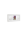 BN-BH_DMF_White,Baby HandPrint - Kit mulaj cu dubla amprenta, Double Memory Frame, Cu rama foto 10x15 cm, Non-toxic, Conform cu