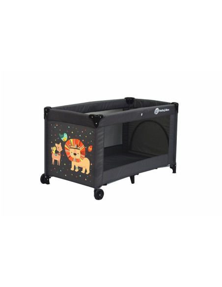 BN-921902,Petite&Mars - Patut pliant cu un nivel, Cu intrare laterala cu fermoar, 2 roti, 120x60 cm, Conform cu standardele euro
