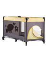 BN-921460,Petite&Mars - Patut pliant cu un nivel, Cu intrare laterala cu fermoar, 2 roti, 120x60 cm, Conform cu standardele euro