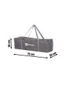 BN-921460,Petite&Mars - Patut pliant cu un nivel, Cu intrare laterala cu fermoar, 2 roti, 120x60 cm, Conform cu standardele euro