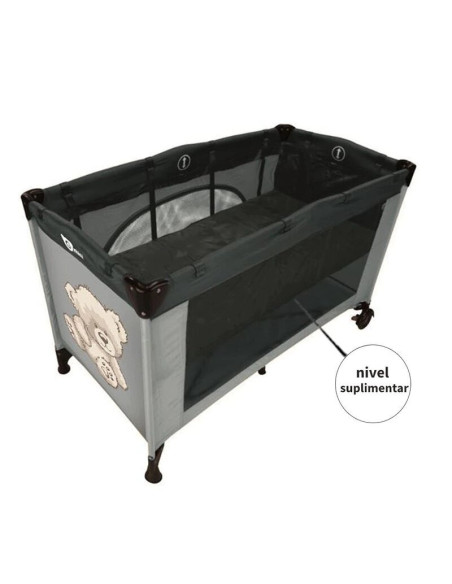 BN-922902,Petite&Mars - Nivel suplimentar pentru patut pliant 120x60 cm, Gri BN-922902,Petite&Mars - Nivel suplimentar pentru patut pliant 120x60 cm, Gri