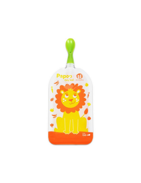 BN-901808,Petite&Mars - Set 6 pungi reutilizabile pentru hranire cu leuti, Inchidere ermetica, 20x10 cm, 150 ml, Papoo Portocali BN-901808,Petite&Mars - Set 6 pungi reutilizabile pentru hranire cu leuti, Inchidere ermetica, 20x10 cm, 150 ml, Papoo Portocali