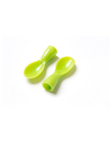 BN-910908,Petite&Mars - Set 2 lingurite cu infiletare pentru pungile Papoo, Verde
