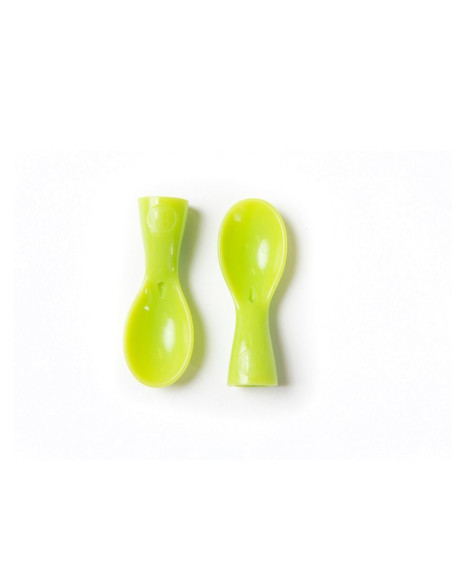 BN-910908,Petite&Mars - Set 2 lingurite cu infiletare pentru pungile Papoo, Verde