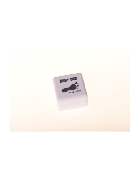 BN-90095,Petite&Mars - Set amprente mulaj cu cerneala pentru 20 de amprente manuta sau piciorus, Non-toxic, Baby Dab, Violet/Gri