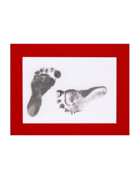 BN-90095,Petite&Mars - Set amprente mulaj cu cerneala pentru 20 de amprente manuta sau piciorus, Non-toxic, Baby Dab, Violet/Gri