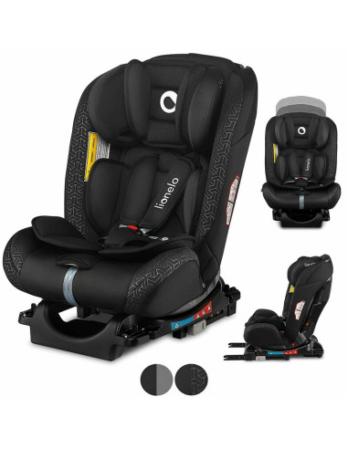 BN-LO-SANDER_BLACK,Lionelo - Scaun auto Sander Spatar reglabil, Forward-Facing sau Rear-Facing, Pozitie de somn, 0-36 Kg, Cu Iso
