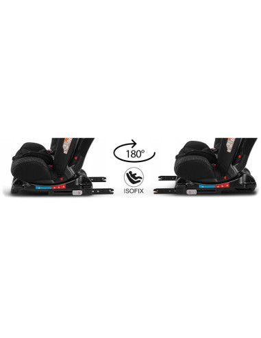 BN-LO-SANDER_BLACK,Lionelo - Scaun auto Sander Spatar reglabil, Forward-Facing sau Rear-Facing, Pozitie de somn, 0-36 Kg, Cu Iso
