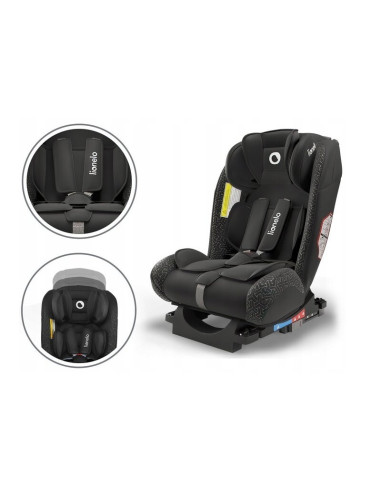 BN-LO-SANDER_BLACK,Lionelo - Scaun auto Sander Spatar reglabil, Forward-Facing sau Rear-Facing, Pozitie de somn, 0-36 Kg, Cu Iso