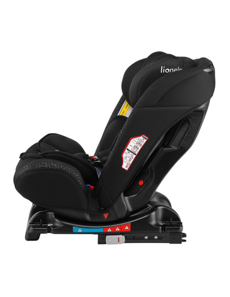BN-LO-SANDER_BLACK,Lionelo - Scaun auto Sander Spatar reglabil, Forward-Facing sau Rear-Facing, Pozitie de somn, 0-36 Kg, Cu Iso