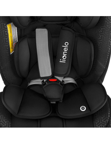 BN-LO-SANDER_BLACK,Lionelo - Scaun auto Sander Spatar reglabil, Forward-Facing sau Rear-Facing, Pozitie de somn, 0-36 Kg, Cu Iso