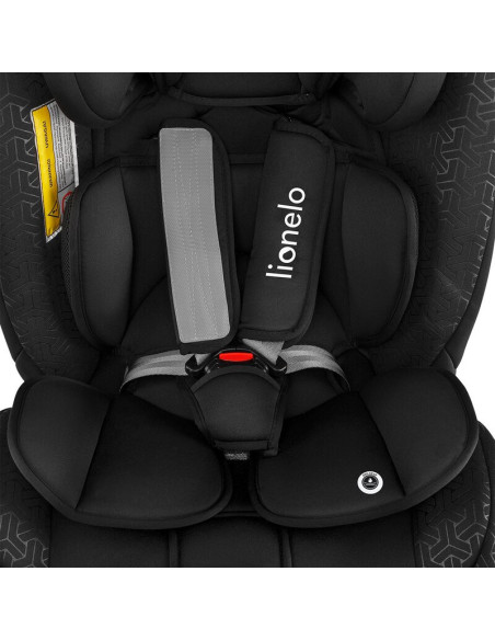 BN-LO-SANDER_BLACK,Lionelo - Scaun auto Sander Spatar reglabil, Forward-Facing sau Rear-Facing, Pozitie de somn, 0-36 Kg, Cu Iso