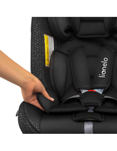 BN-LO-SANDER_BLACK,Lionelo - Scaun auto Sander Spatar reglabil, Forward-Facing sau Rear-Facing, Pozitie de somn, 0-36 Kg, Cu Iso