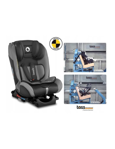 BN-LO-SANDER_GREY,Lionelo - Scaun auto Sander Spatar reglabil, Forward-Facing sau Rear-Facing, Pozitie de somn, 0-36 Kg, Cu Isof
