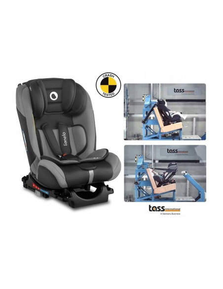 BN-LO-SANDER_GREY,Lionelo - Scaun auto Sander Spatar reglabil, Forward-Facing sau Rear-Facing, Pozitie de somn, 0-36 Kg, Cu Isof