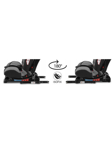 BN-LO-SANDER_GREY,Lionelo - Scaun auto Sander Spatar reglabil, Forward-Facing sau Rear-Facing, Pozitie de somn, 0-36 Kg, Cu Isof