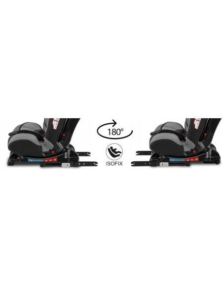 BN-LO-SANDER_GREY,Lionelo - Scaun auto Sander Spatar reglabil, Forward-Facing sau Rear-Facing, Pozitie de somn, 0-36 Kg, Cu Isof