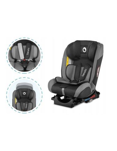 BN-LO-SANDER_GREY,Lionelo - Scaun auto Sander Spatar reglabil, Forward-Facing sau Rear-Facing, Pozitie de somn, 0-36 Kg, Cu Isof