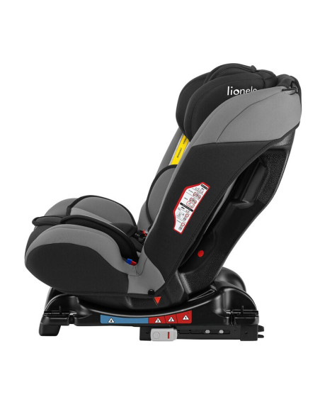 BN-LO-SANDER_GREY,Lionelo - Scaun auto Sander Spatar reglabil, Forward-Facing sau Rear-Facing, Pozitie de somn, 0-36 Kg, Cu Isof