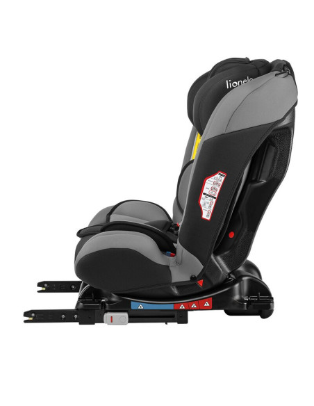 BN-LO-SANDER_GREY,Lionelo - Scaun auto Sander Spatar reglabil, Forward-Facing sau Rear-Facing, Pozitie de somn, 0-36 Kg, Cu Isof