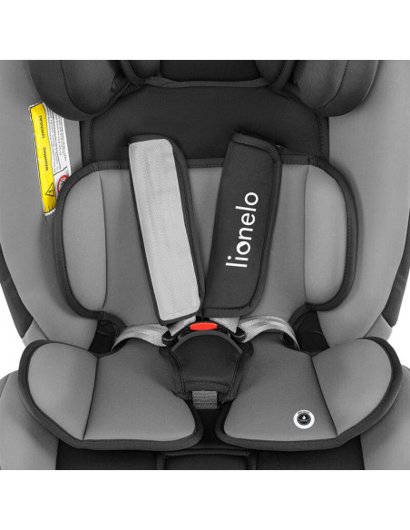 BN-LO-SANDER_GREY,Lionelo - Scaun auto Sander Spatar reglabil, Forward-Facing sau Rear-Facing, Pozitie de somn, 0-36 Kg, Cu Isof