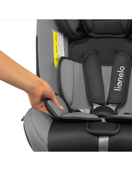 BN-LO-SANDER_GREY,Lionelo - Scaun auto Sander Spatar reglabil, Forward-Facing sau Rear-Facing, Pozitie de somn, 0-36 Kg, Cu Isof