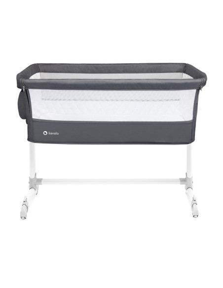 BN-LO-THEO_Dark_Grey,Lionelo - Patut co-sleeper Theo 2 in 1, Cu setare unghiulara, Reglabil in 5 pozitii pe inaltime, Conform cu