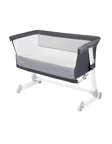 BN-LO-THEO_Dark_Grey,Lionelo - Patut co-sleeper Theo 2 in 1, Cu setare unghiulara, Reglabil in 5 pozitii pe inaltime, Conform cu