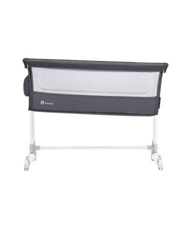 BN-LO-THEO_Dark_Grey,Lionelo - Patut co-sleeper Theo 2 in 1, Cu setare unghiulara, Reglabil in 5 pozitii pe inaltime, Conform cu
