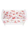 BN-BN139,BabyNeeds - Lenjerie patut 5 piese, Cu doua protectii laterale, Pernuta, Plapumioara, Cearceaf, Din bumbac, Pentru patu
