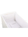 BN-BN154,BabyNeeds - Lenjerie patut 5 piese, Cu doua protectii laterale, Pernuta, Plapumioara, Cearceaf, Din bumbac, Pentru patu