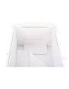 BN-BN154,BabyNeeds - Lenjerie patut 5 piese, Cu doua protectii laterale, Pernuta, Plapumioara, Cearceaf, Din bumbac, Pentru patu