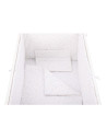 BN-BN154,BabyNeeds - Lenjerie patut 5 piese, Cu doua protectii laterale, Pernuta, Plapumioara, Cearceaf, Din bumbac, Pentru patu