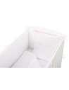 BN-BN154,BabyNeeds - Lenjerie patut 5 piese, Cu doua protectii laterale, Pernuta, Plapumioara, Cearceaf, Din bumbac, Pentru patu