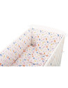 BN-BN158,BabyNeeds - Lenjerie patut 5 piese, Cu doua protectii laterale, Pernuta, Plapumioara, Cearceaf, Din bumbac, Pentru patu
