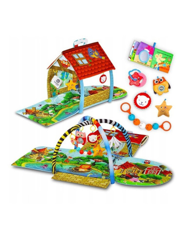 BN-LOE-AGNES,Lionelo - Salteluta educationala interactiva Agnes, Cu jucarii, Conform cu standardul european de securitate EN71, 