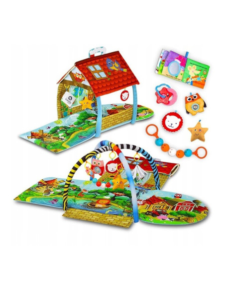 BN-LOE-AGNES,Lionelo - Salteluta educationala interactiva Agnes, Cu jucarii, Conform cu standardul european de securitate EN71, 