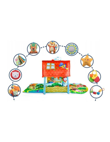 BN-LOE-AGNES,Lionelo - Salteluta educationala interactiva Agnes, Cu jucarii, Conform cu standardul european de securitate EN71, 