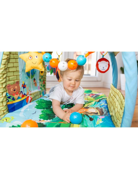 BN-LOE-AGNES,Lionelo - Salteluta educationala interactiva Agnes, Cu jucarii, Conform cu standardul european de securitate EN71, 