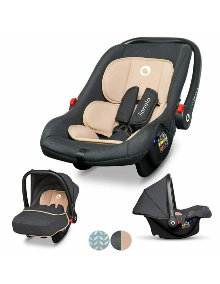 BN-LO-NOAPLUS_SAND,Lionelo - Scaun auto Noa Plus Sand, 0-13 Kg, Cu maner reglabil, Cu husa de picioare, Cu capotina, Cu saltelut