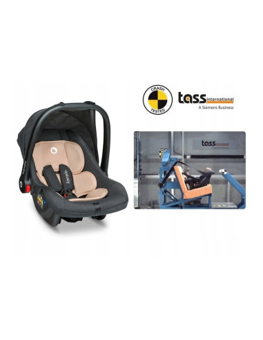 BN-LO-NOAPLUS_SAND,Lionelo - Scaun auto Noa Plus Sand, 0-13 Kg, Cu maner reglabil, Cu husa de picioare, Cu capotina, Cu saltelut