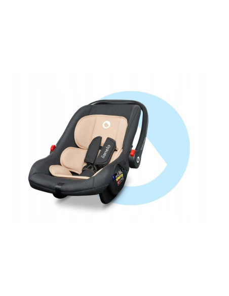 BN-LO-NOAPLUS_SAND,Lionelo - Scaun auto Noa Plus Sand, 0-13 Kg, Cu maner reglabil, Cu husa de picioare, Cu capotina, Cu saltelut