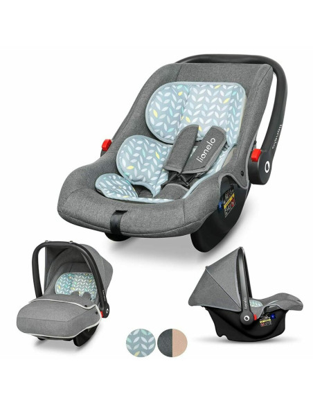 BN-LO-NOAPLUS_GREY_SCANDI,Lionelo - Scaun auto Noa Plus Scandi, 0-13 Kg, Cu maner reglabil, Cu husa de picioare, Cu capotina, Cu