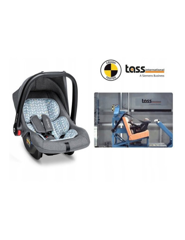 BN-LO-NOAPLUS_GREY_SCANDI,Lionelo - Scaun auto Noa Plus Scandi, 0-13 Kg, Cu maner reglabil, Cu husa de picioare, Cu capotina, Cu