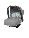 BN-LO-NOAPLUS_GREY_SCANDI,Lionelo - Scaun auto Noa Plus Scandi, 0-13 Kg, Cu maner reglabil, Cu husa de picioare, Cu capotina, Cu