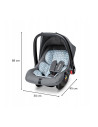BN-LO-NOAPLUS_GREY_SCANDI,Lionelo - Scaun auto Noa Plus Scandi, 0-13 Kg, Cu maner reglabil, Cu husa de picioare, Cu capotina, Cu