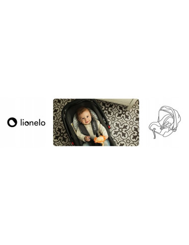 BN-LO-NOAPLUS_GREY_SCANDI,Lionelo - Scaun auto Noa Plus Scandi, 0-13 Kg, Cu maner reglabil, Cu husa de picioare, Cu capotina, Cu