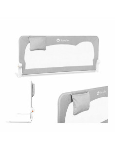 BN-LO-HANNA,Lionelo - Bariera protectie pat Hanna, Cu buzunar accesorii, 150x66 cm, Conform cu standardul european de securitate 2